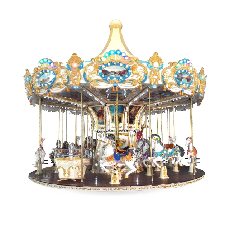 Best Quality Kiddie Rides 12 Seats Small luxury Carousel for Sale Amusement Park Horse Carousel