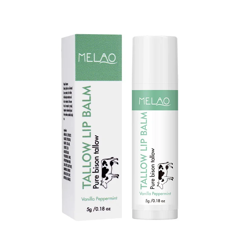 Private Label OEM ODM Beef Tallow Lip Care Tallow Lip Balm Hydrating Moisturizing Grass Fed Lip Care Tallow Balm