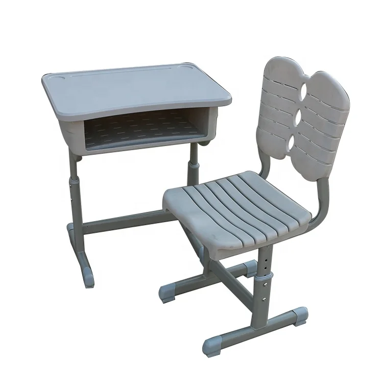 Adjustable height children  portable china school desk chair