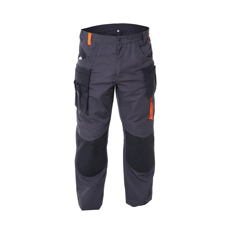 Factory Direct Body Protection Function Workwear Cargo Pants Contrast Color Abrasion Resistant Workwear Cargo Pants
