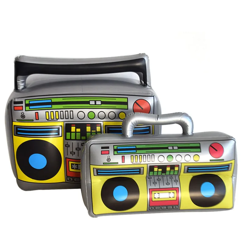 PVC Kids Funny Inflatable Toys Music Party Juguetes Inflables Radio Boombox Toy Supplies Party Props