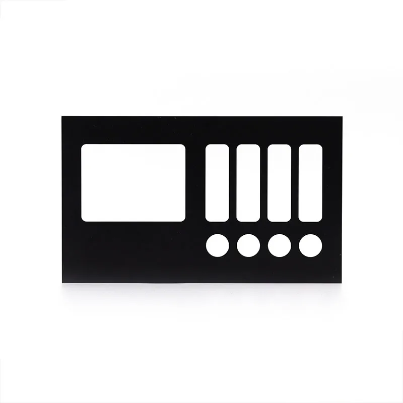 Customized Manufacturing Medical Device Touch Control Tempered Glass Window with Customized Design Holes and logo Printing