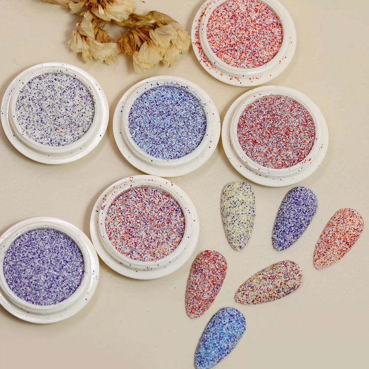 Color Glitter Powder for beauty art nails 12Jars/BoxGP4 Manicure & Pedicure Set