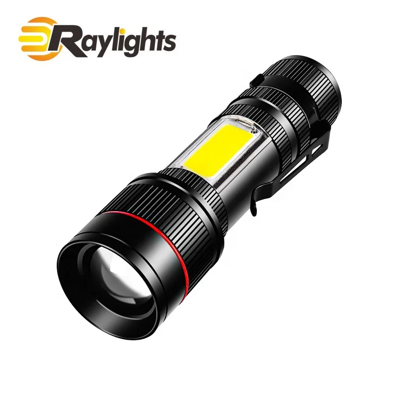 Long Range Tactical Torch Light COB Powerful Super Bright Zoomable LED Flashlight