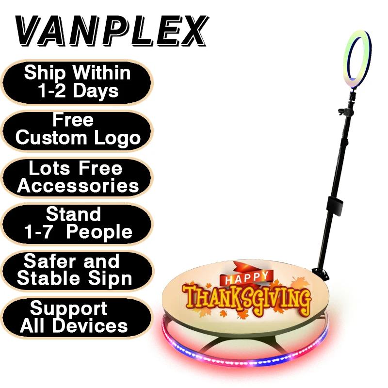 high quality electric photo manual 115 cm 360 camera photo booth 360 prix 360 video booth app