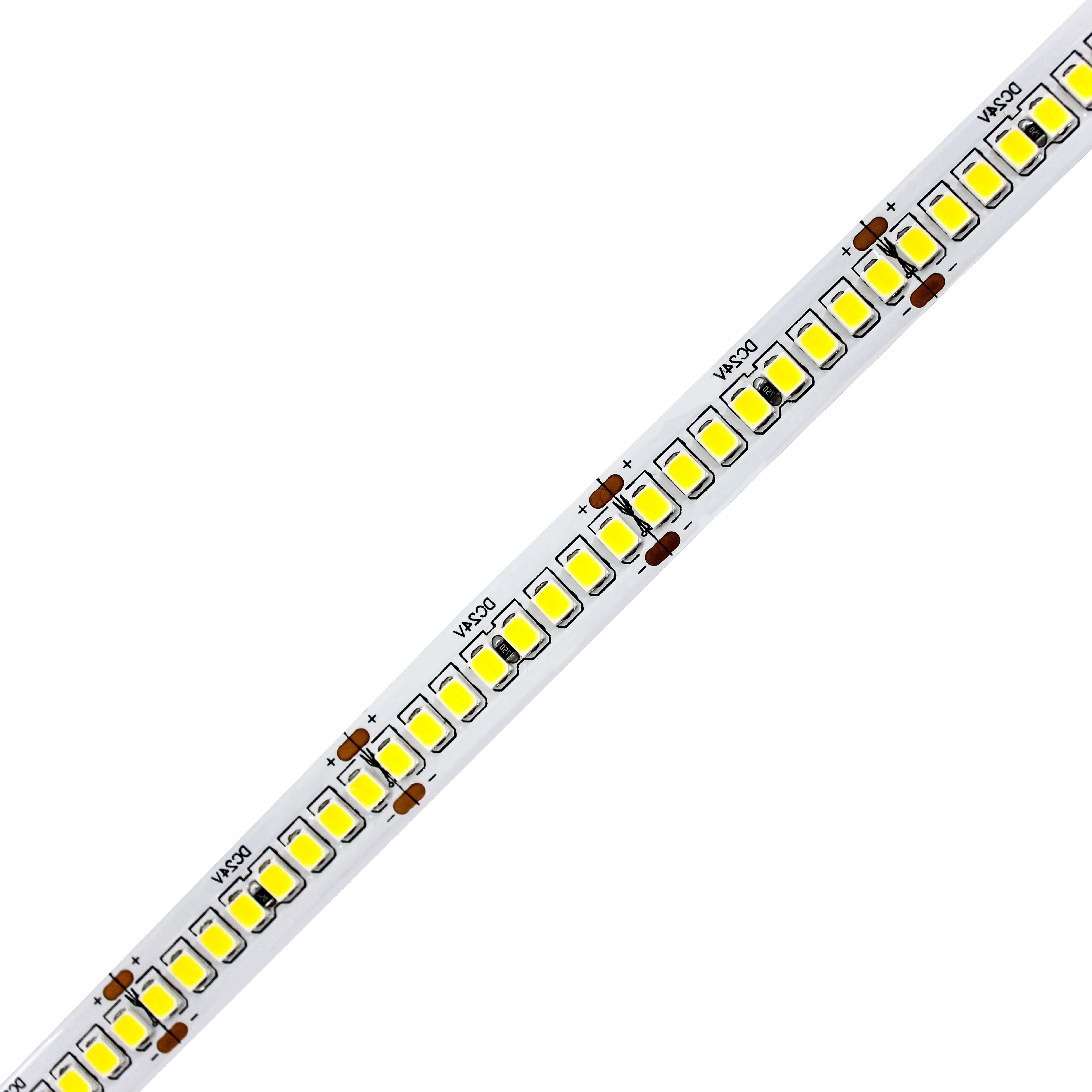  Высокая плотность 240 светодиодов/m 12V 24V теплый белый Тира Luces SMD 2835 Гибкая Водонепроницаемая светодиодная лента для бар) Светодиодная с