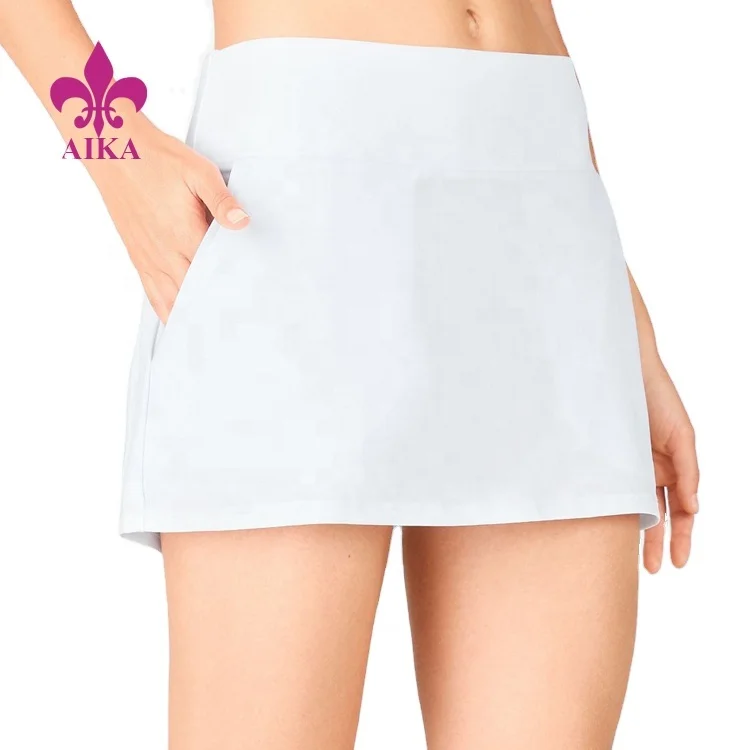 Легкая юбка для тенниса из полиэстера и спандекса со скрытыми карманами, с внешним карманом, женская одежда большого размера для фитнеса