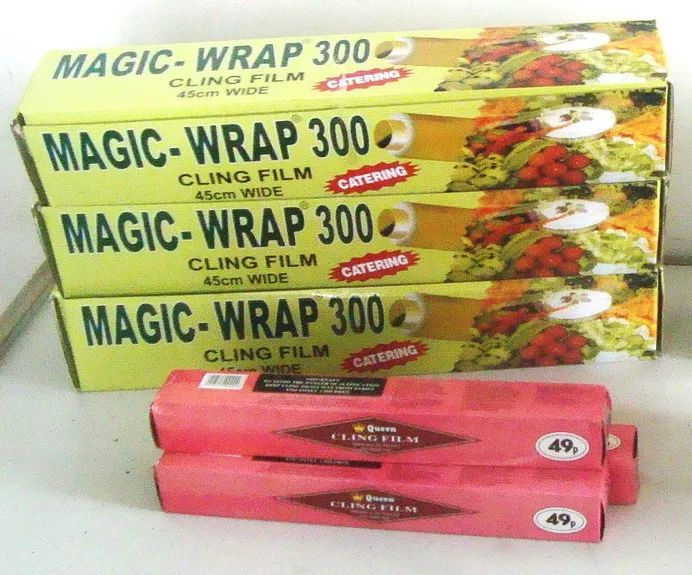 Best fresh Micron PVC Cling Film ,Jumbo stretch film, FLACON wrap magic big roll cling film