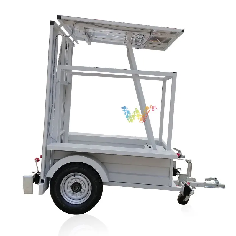 3300mm*1400MM Yellow Flash Road Construction Portable Trailer Solar LED Traffic Arrow Board