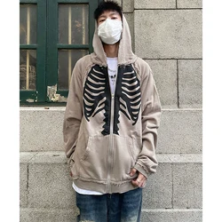BILLIONS Custom full zip up hoodie skull printed custom made heavy weight zip up hoodie