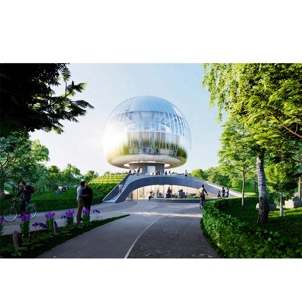 LFBJMB Pre engineered Shopping Center  Building Steel Structure Dome Conferencing Hall Construction