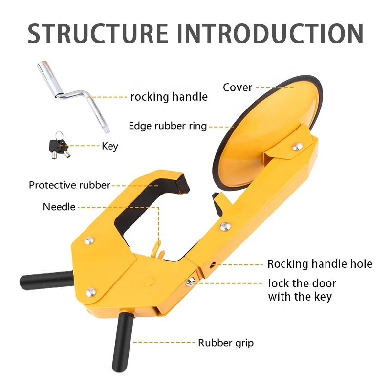 Security Car Parking Wheel Clamp Durable Tire Lock Protection For Truck &