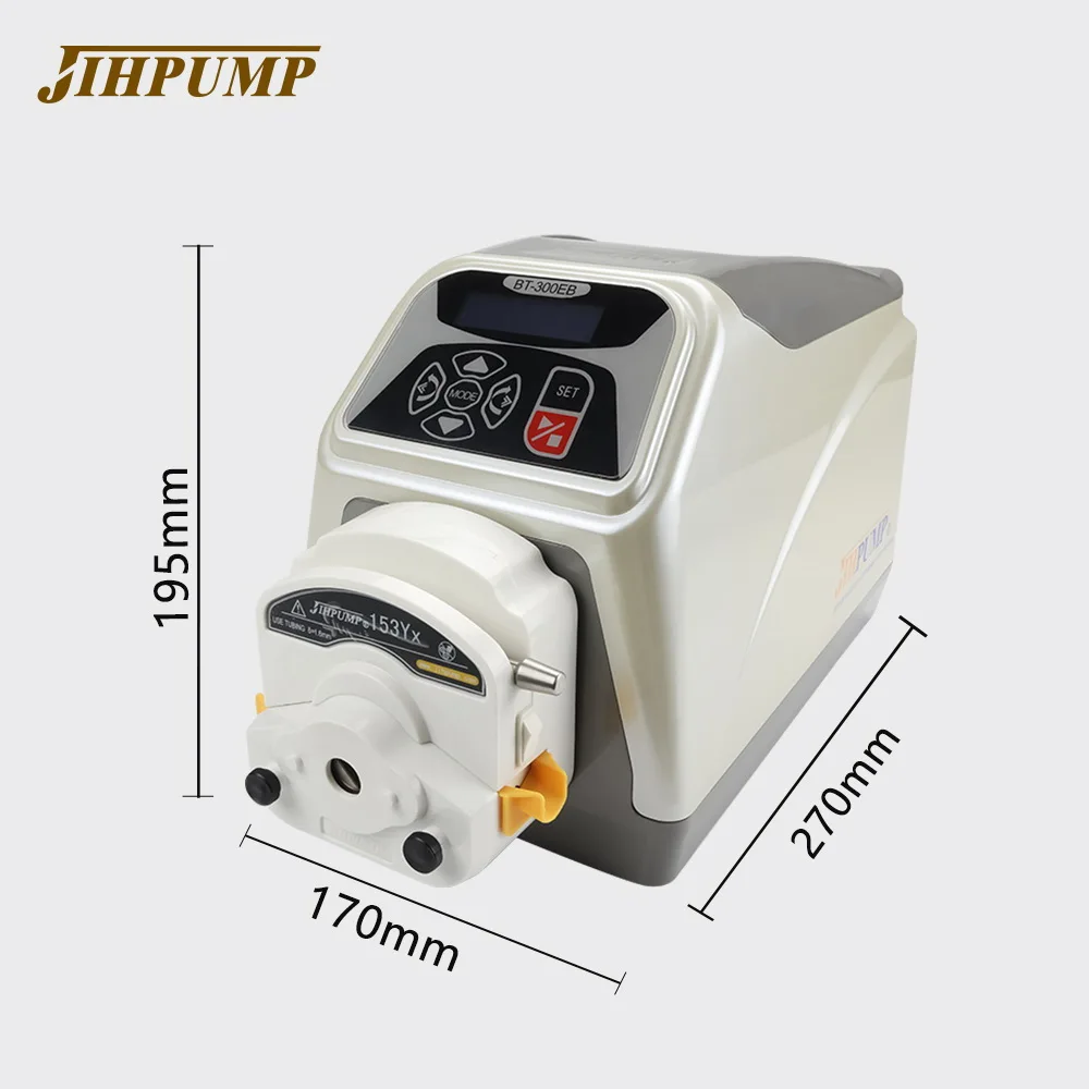 JIHPUMP вязкая жидкость 220 В шаговый двигатель промышленная машина для наполнения реагентов вязкий лабораторный перистальтический насос с высоким потоком