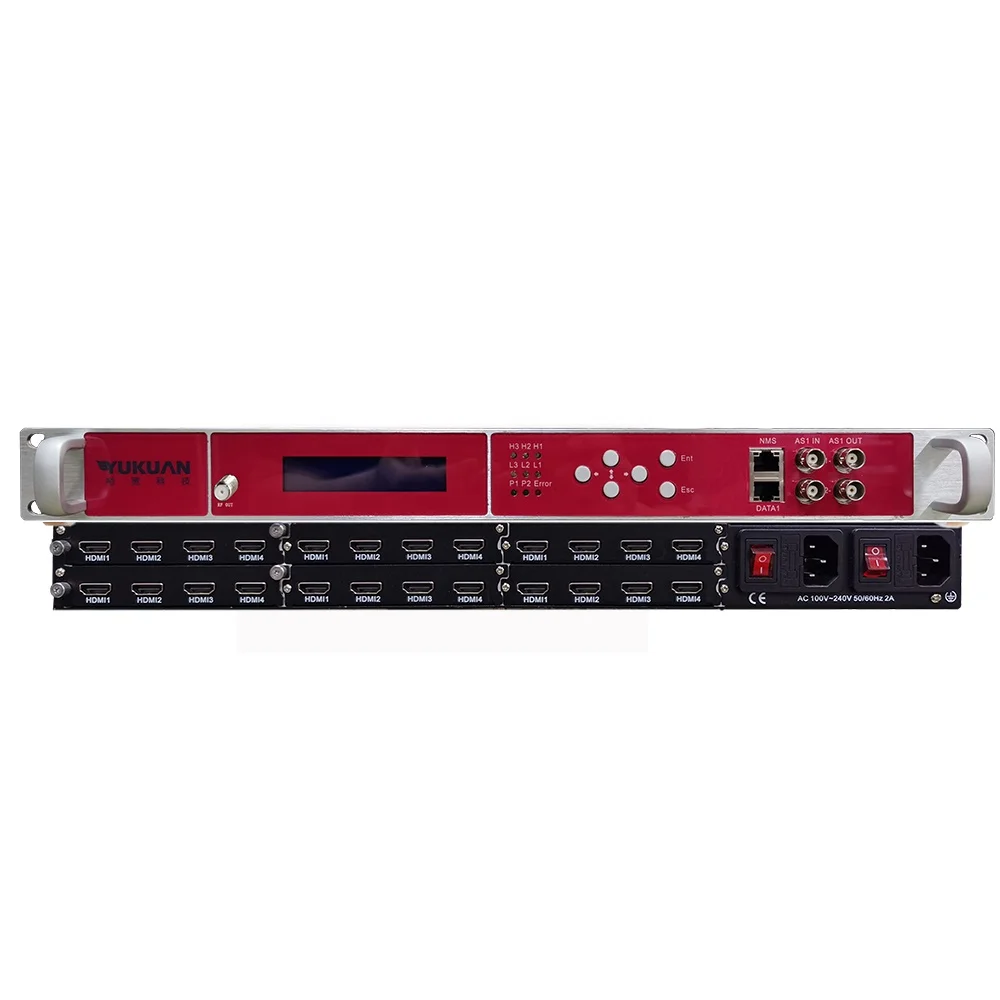 24 in 1 HD MPEG4 HD MI to Tuner ISDBT DVBT DVBC QAM IPTV Encoder Modulator