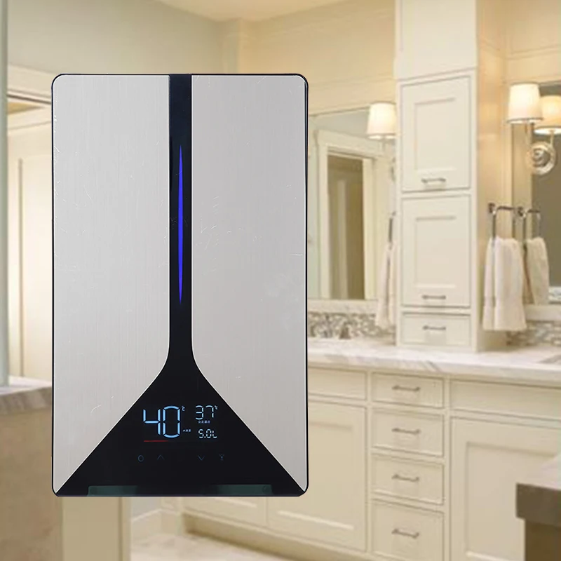 Wholesale High-power Display Screen Bathroom 6.5-9.5KW Tankless Geyser Water Heater Smart Instant Electric Water Heaters