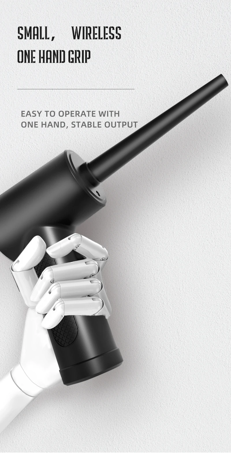 Multi-functional wireless electric dust blower Can be used as a computer accessory Easy to carry can be used outdoors air duster