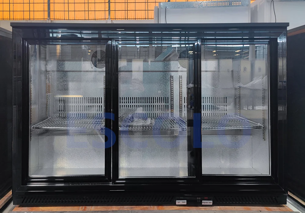3 Doors Back Bar Cooler Bar Beer Cooler Under Counter Bottle Beer Fridge Refrigerator