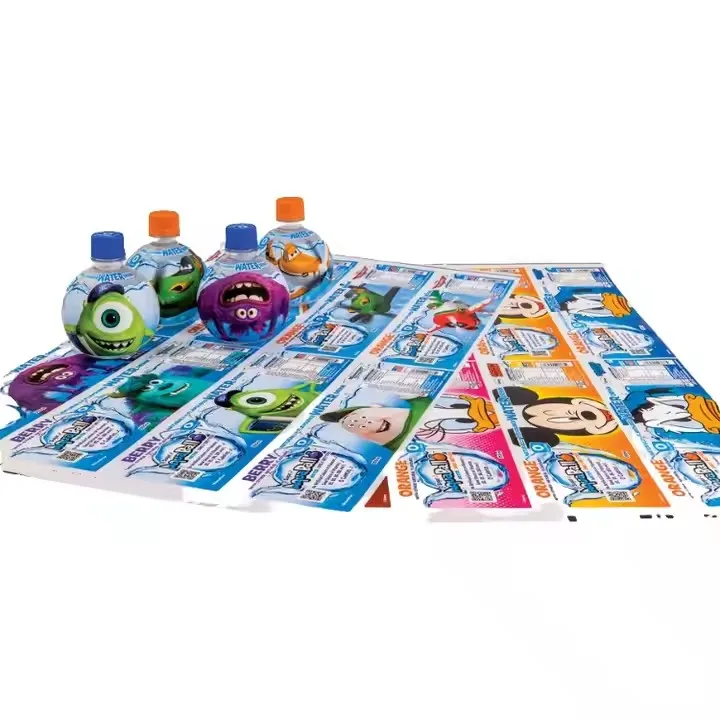 Digital Printing Custom plastic PVC pet roll beverage thermal heat tube beer can shrink sleeve film wrap label Packaging labels