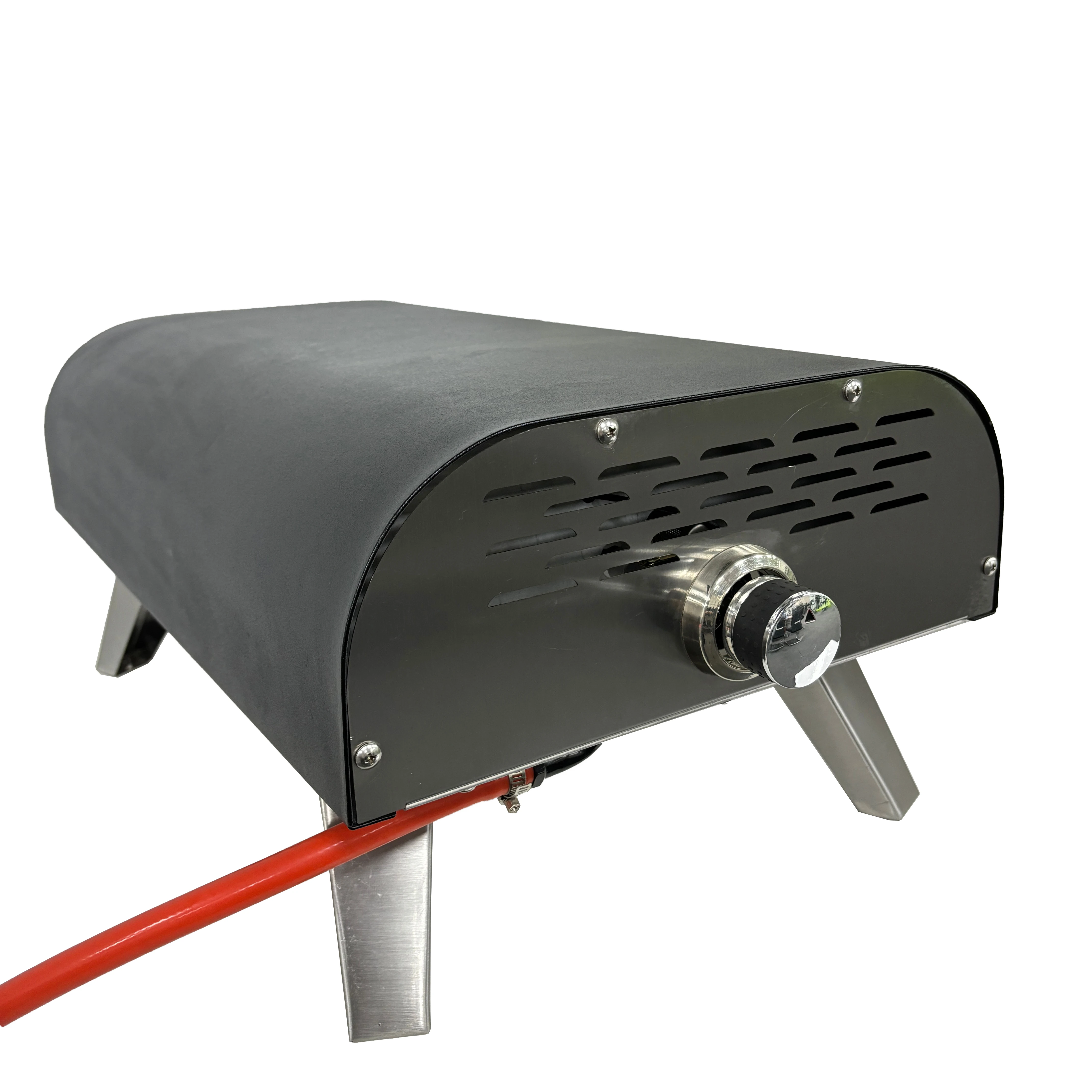 Round Gas Pizza Oven with ABS Control Knob with Floding Feet Gas Oven Commercial Family