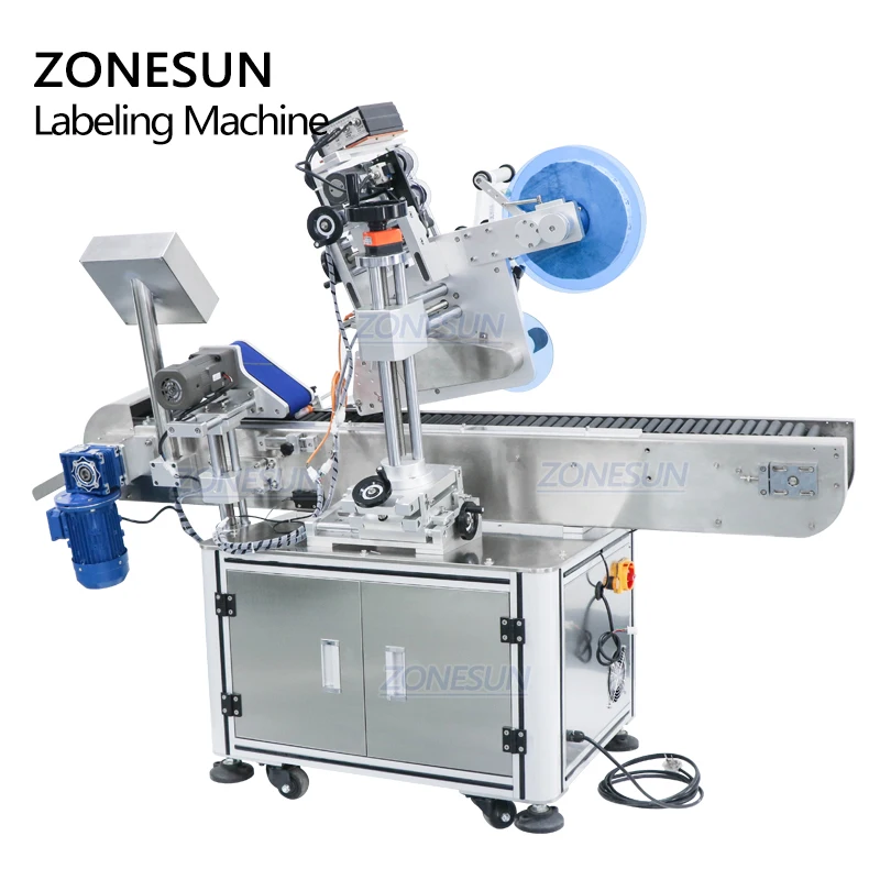 ZONESUN ZS-TB823 горизонтальная трубка стикер автоматический карандаш пластиковые круглые бутылки Этикетировочная машина для Крио-флаконов