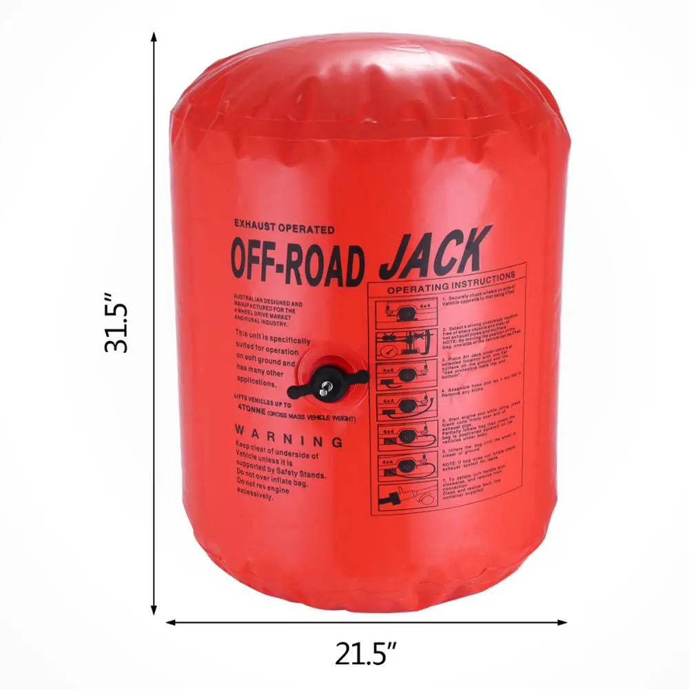4 Ton NEW Exhaust Air Jack car bag Inflatable car air jack