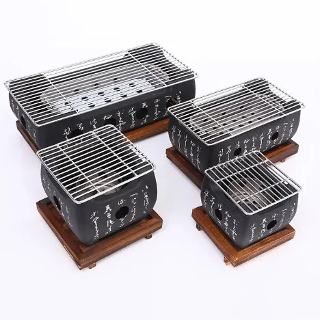 BBQ Grill Portable Furnace Stove BBQ Plate Aluminum Alloy tabletop bbq grill mini alcohol stove