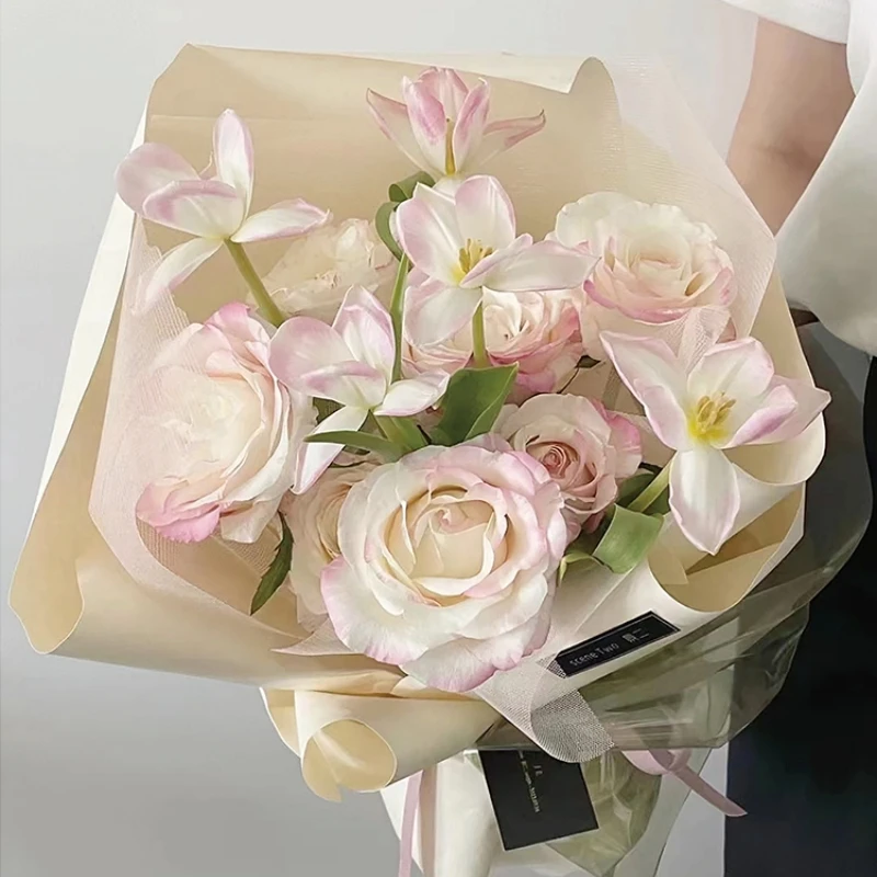 CALOR border wrapping paper waterproof matte film flower packaging material solid color jelly film wrapping paper for packaging