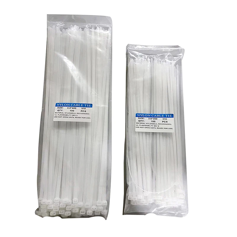 3.6*300mm Cable Straps tie white Multi Color Zip Self Locking Nylon Cable Ties