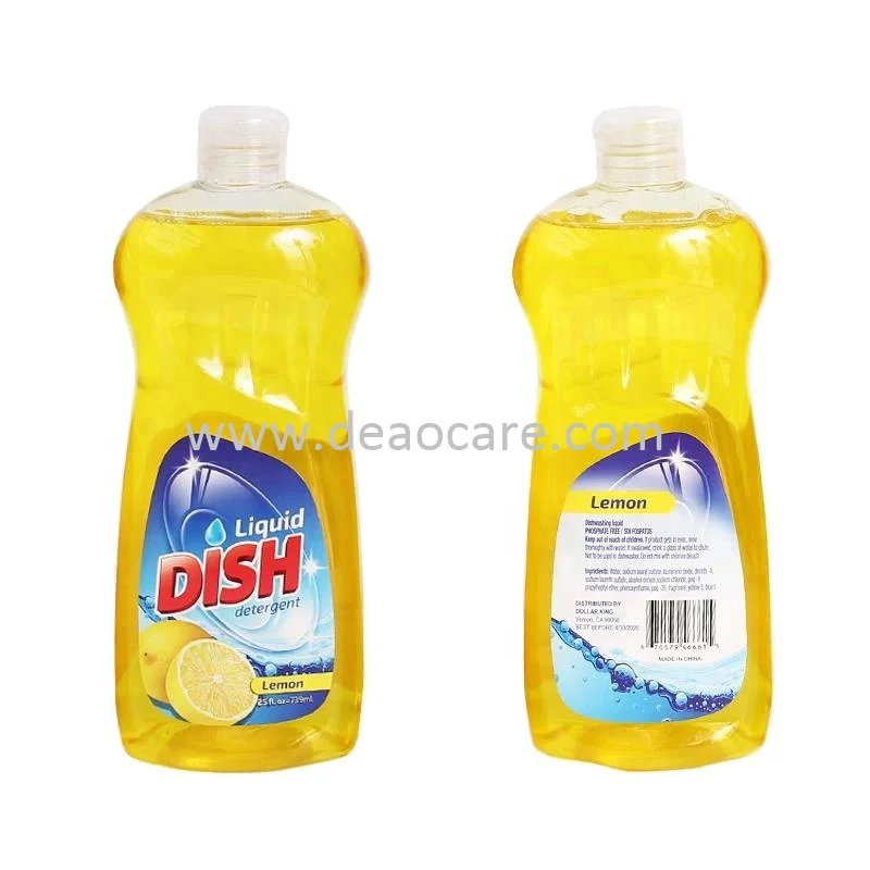 750ML Brand Customized And Size Eco-Friendly Chemical Dish Washing Liquid Formula Soap