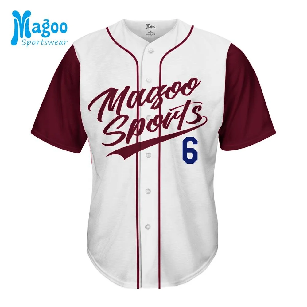 Customized sublimated best college vintage white baseball jersey uniform