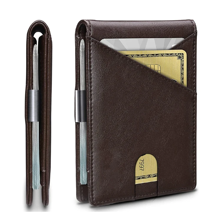 Роскошные мужские кошельки RFID -Blocking Tdollar с застежкой на шею, ультра-углеродное волокно, кошелек