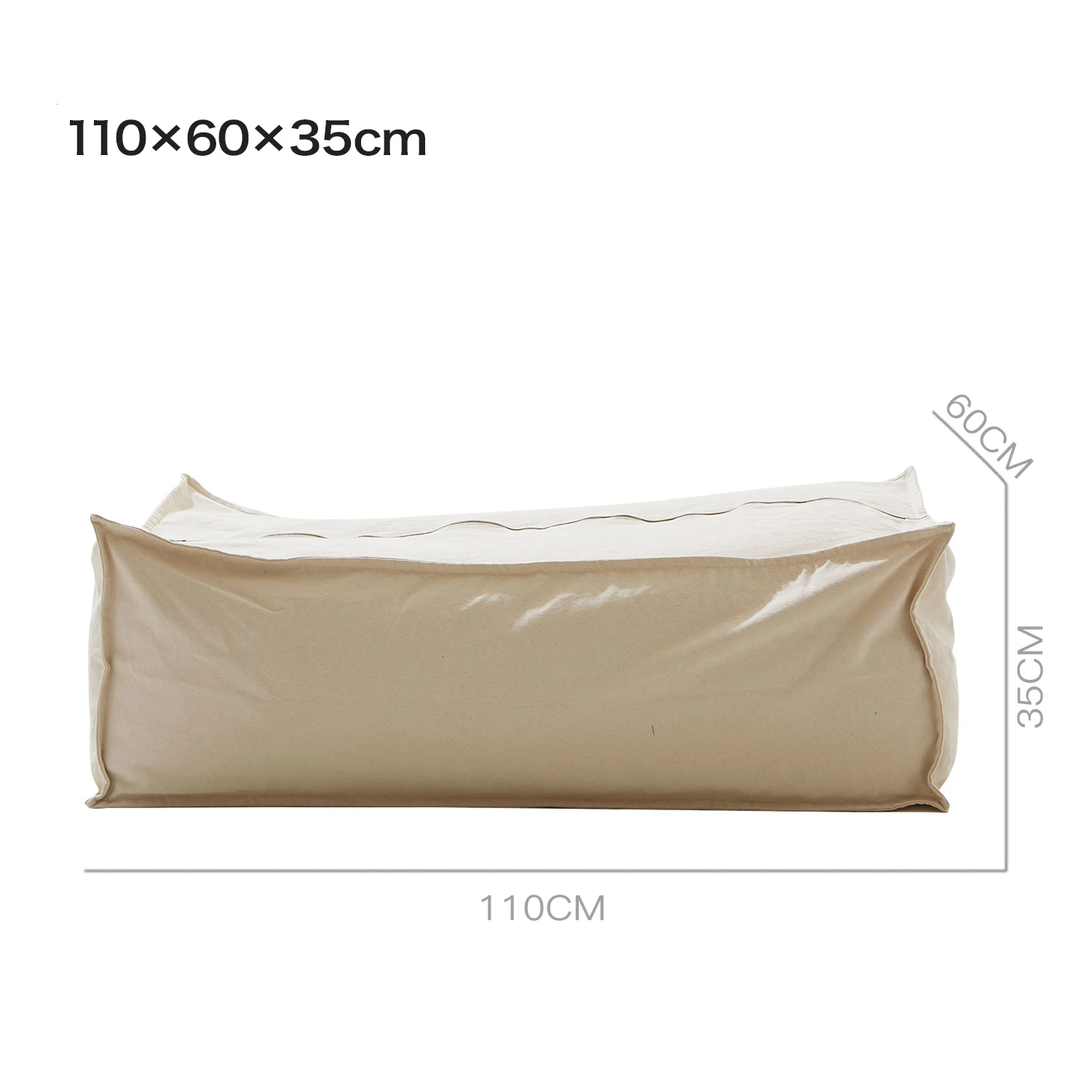 
Cotton white lazy sofa long bench xxl bean bag seat 