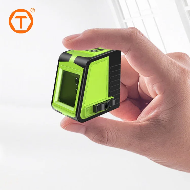 outdoor 3d portable mini laser level meter tool green light cross laser level measurement for construction