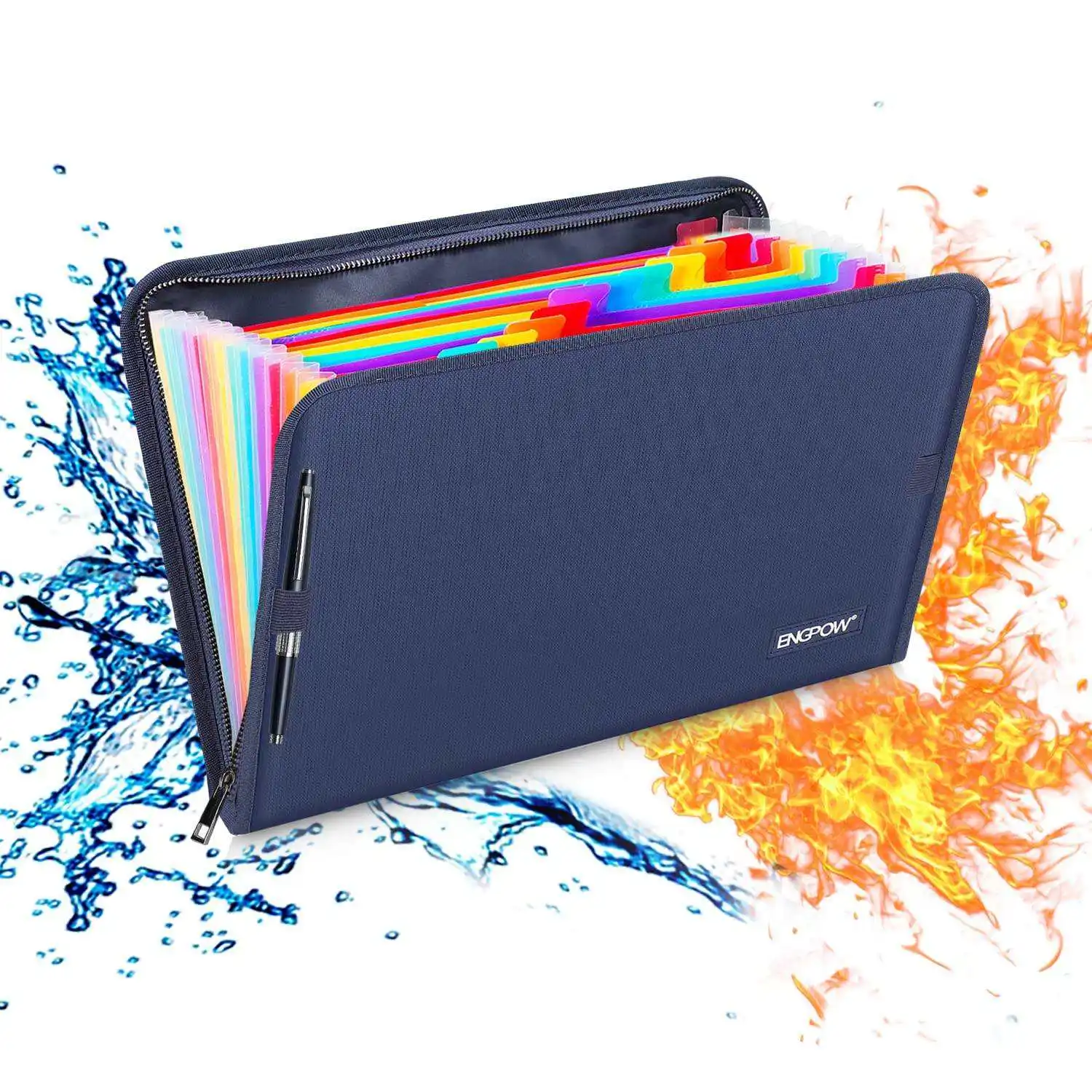 New design zipper conference information bag storage bag fireproof and waterproof expandable folder