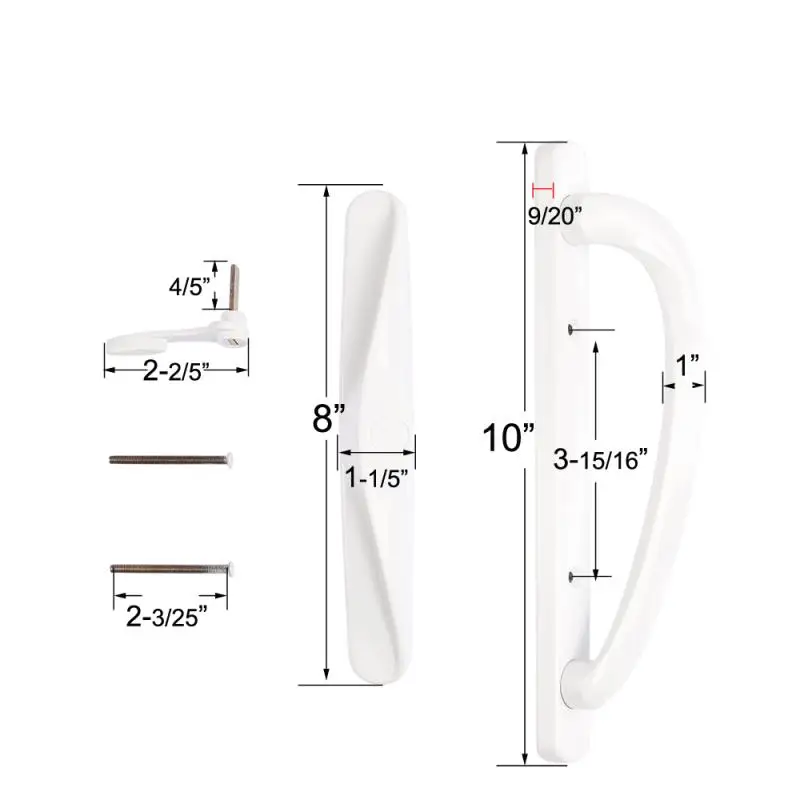 North American market sliding door handles zinc alloy door lock handle set door handle