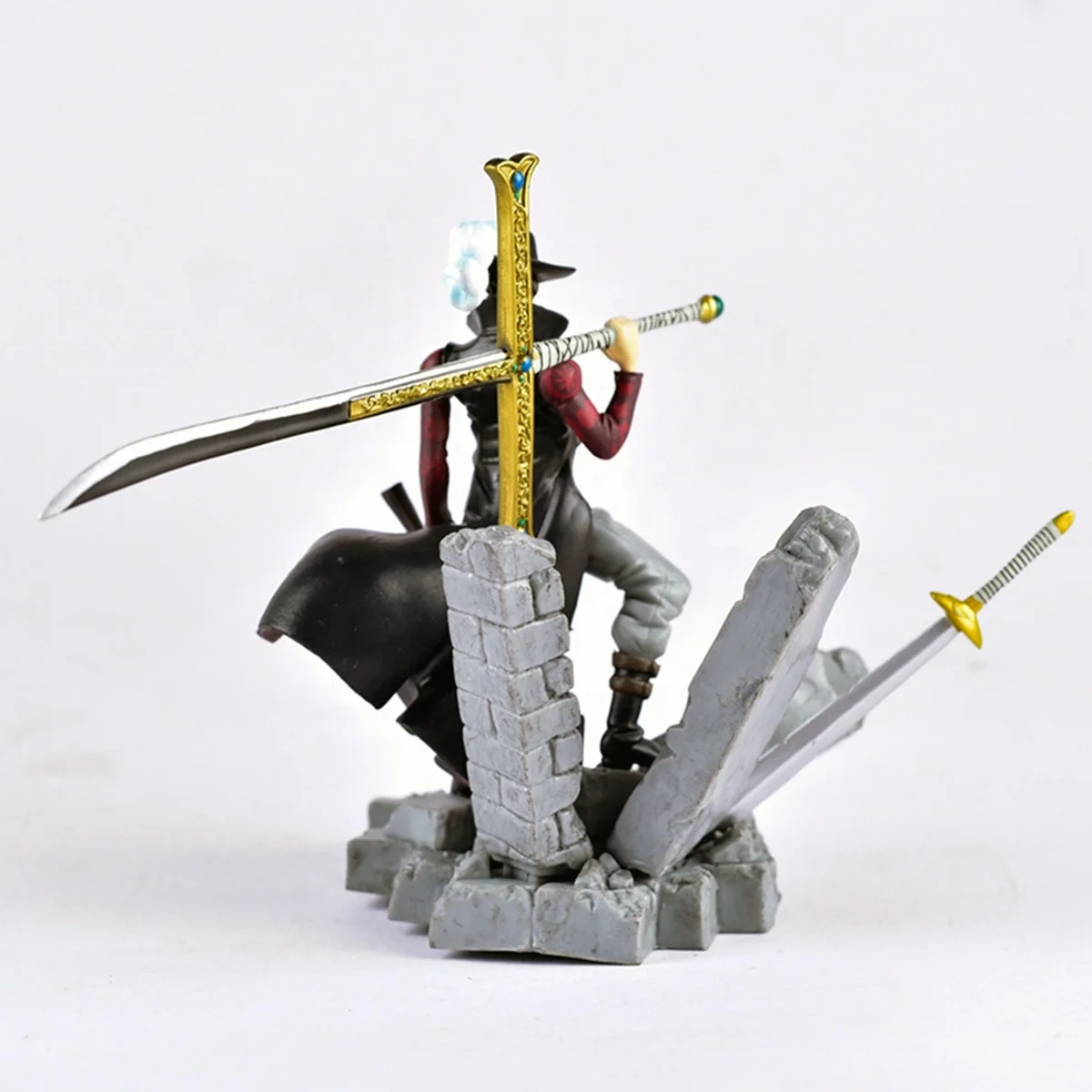 16cm One pieces Dracule Mihawk figure Character Model Toy Anime PVC Action Figures Collects Doll
