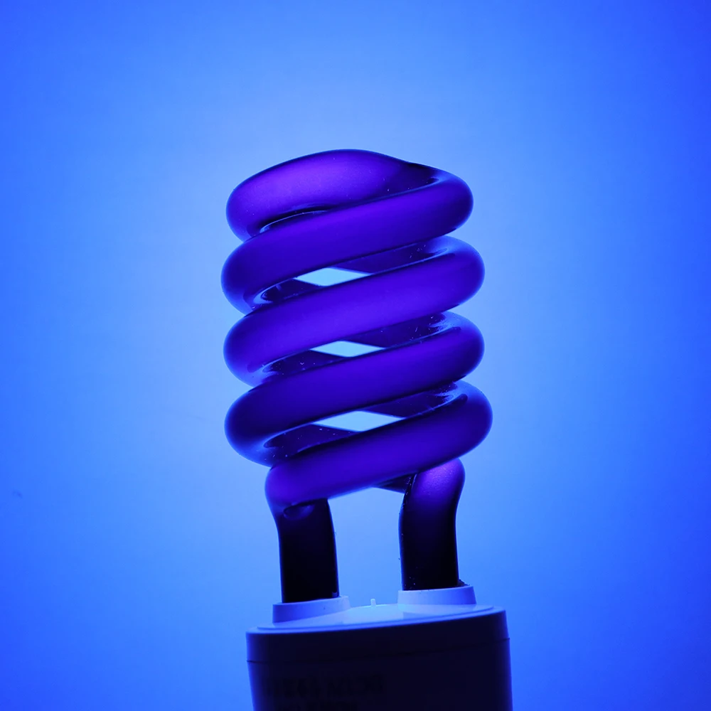 E27 Light Bulb Spiral UV Black Light Violet Lamps Lighting