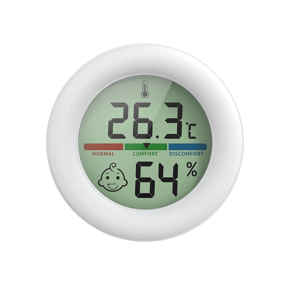 Smiling Face KD70  Household Temperature and Humidity Meter Cross Border with Button Indoor Temperature Meter