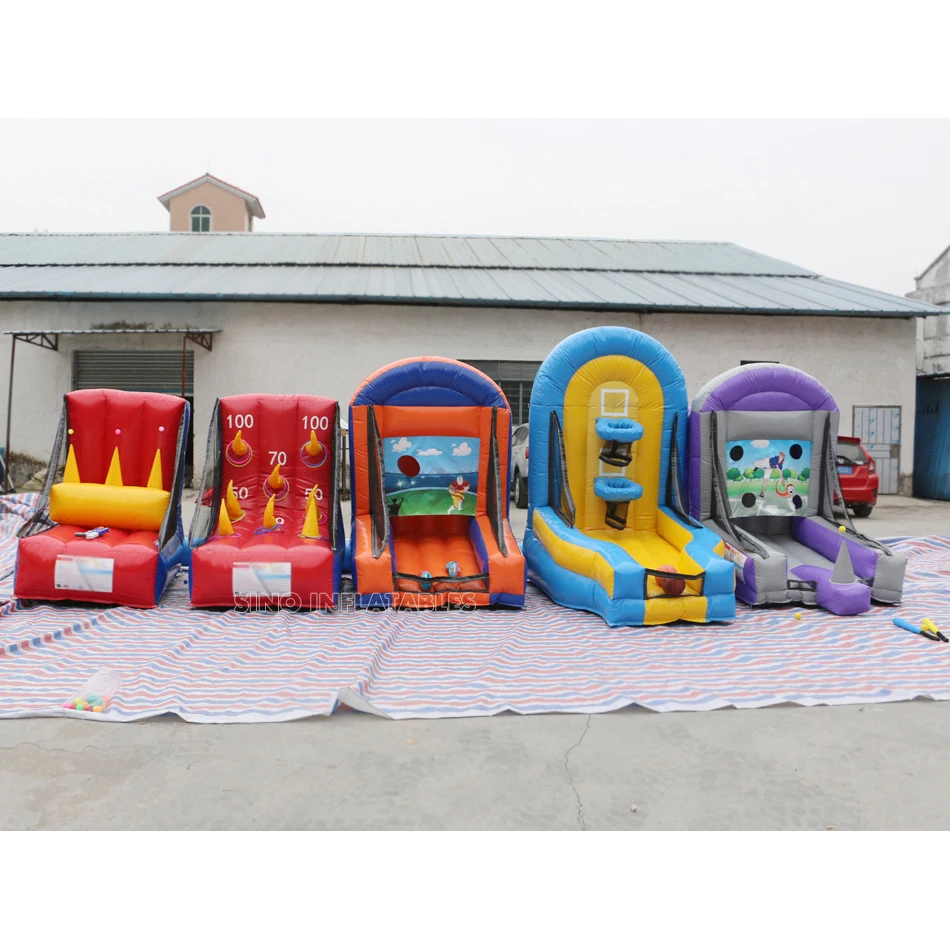 5in1 indoor or outdoor blow up party inflatable carnival games for kids and adults team building or event fun