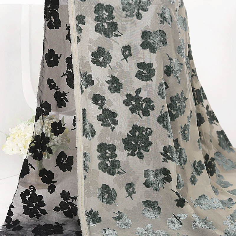 custom digital printing velvet fabric no minimum for dress