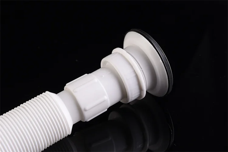 Bathroom Accessory Flexible Telescopic Waste Extensible Wash Basin Sink Trap Drain Pipe Hose
