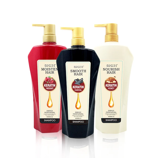 SKIH New Products 1200ml Moisturizing Oil control fluffiness Organics Pomegranate & Honey & charcoal Hair Shampoo