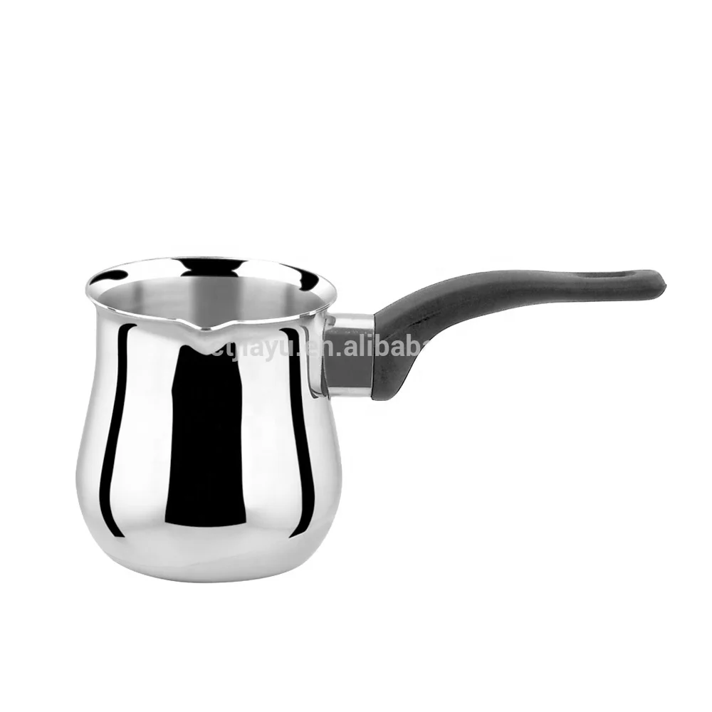 Turkish Stainless Seel Milk Heating Pot And Coffee Boiler Pot