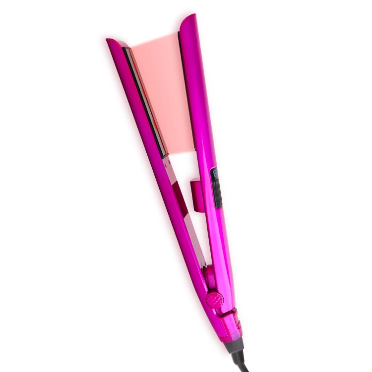 Factory direct high quality ceramic infrared led digital flat iron hair straightening styling professional hair straightener