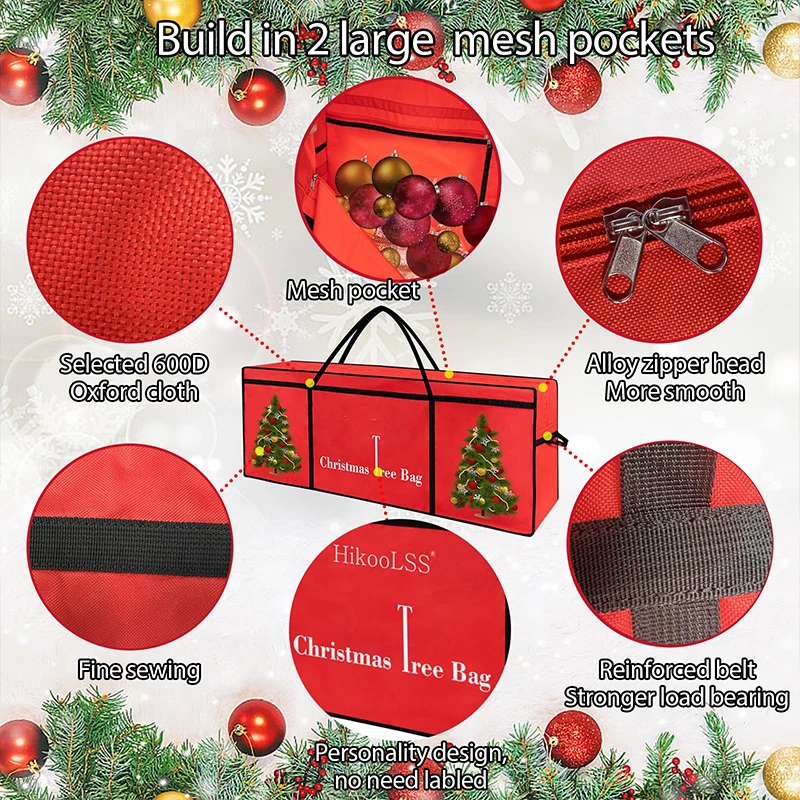 Long Service Life Plastic Christmas Tree Cushion Bag Storage Bags