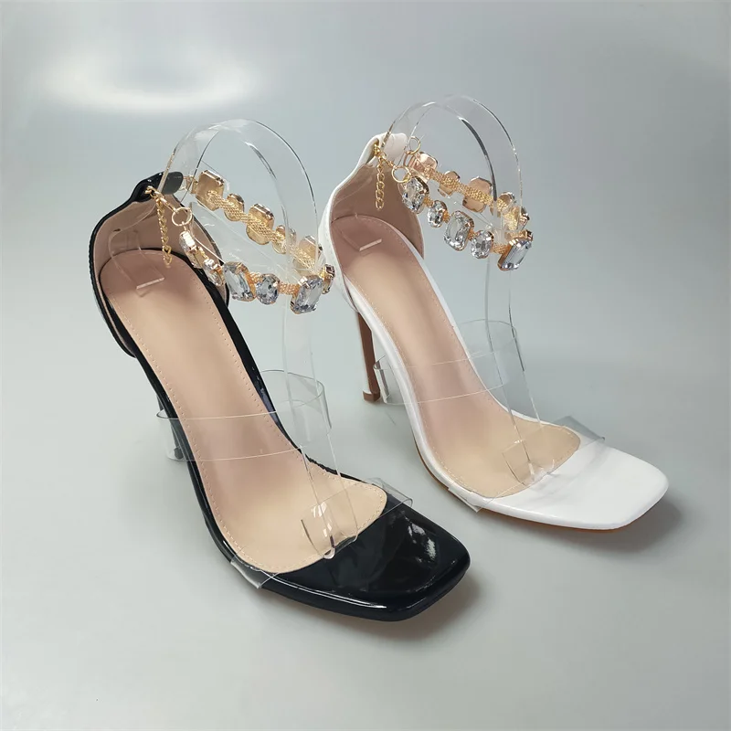 Manufacturer Wholesale High Quality Low Price Shoe Diamond Ornament Girls Latest High Heel Shoes For Women