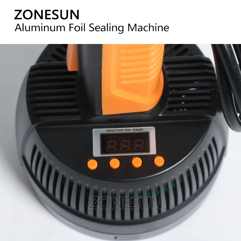 ZONESUN ручной электромагнитный индукционный герметик машина для запечатывания бутылок медицинская алюминиевой фольги и