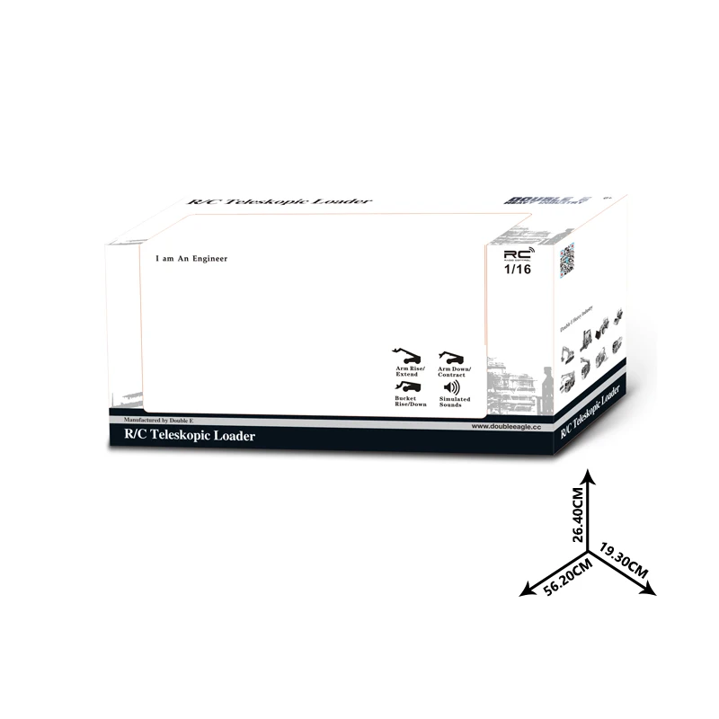 1/20 Vehicles Telescopic Scale Electrical Engineers Toys  Arm Loading Trucks Car Carrier Toy Set Rc Construction Vehicle