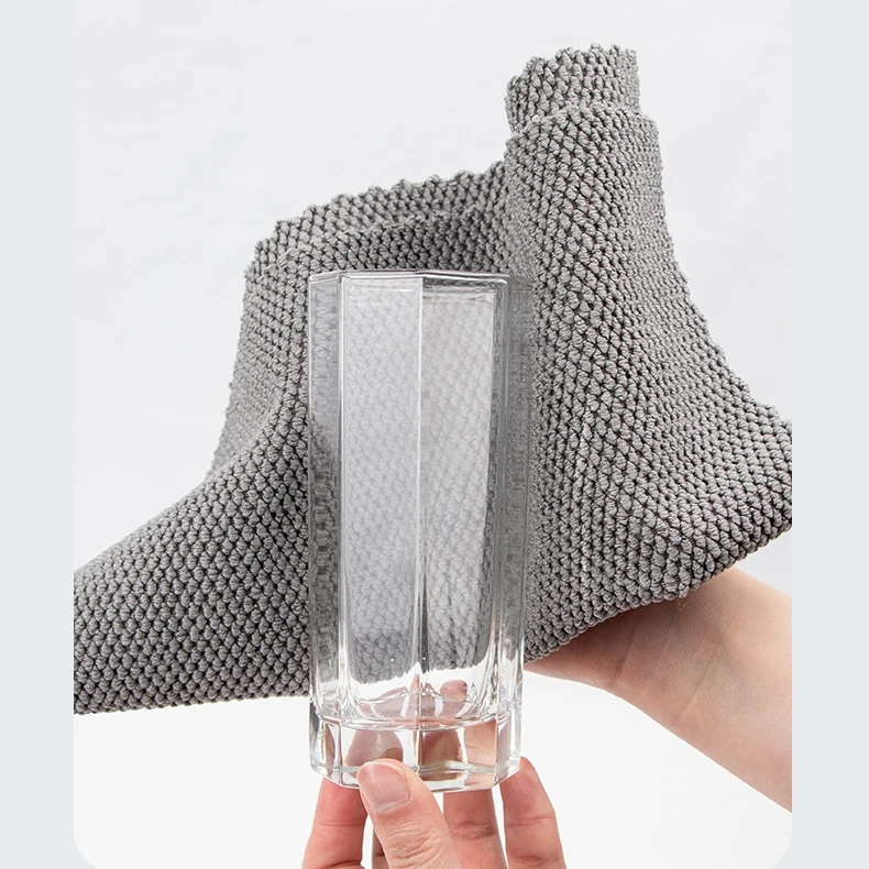 Customized Microfibre Cleaning Cloths Kitchen Cleaning Towels Home Car Glass Reusable Towels Microfiber Wipes Towels