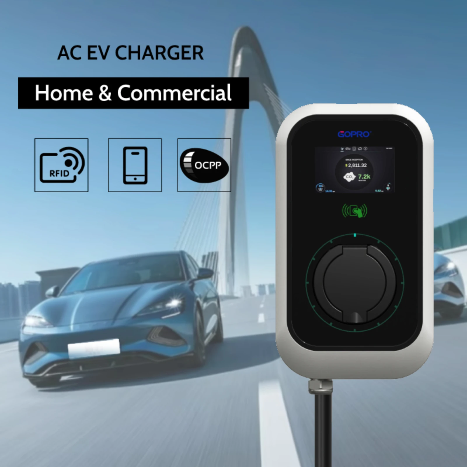 High Quality Wallbox Type 2 Charging Station Ocpp EV Charger